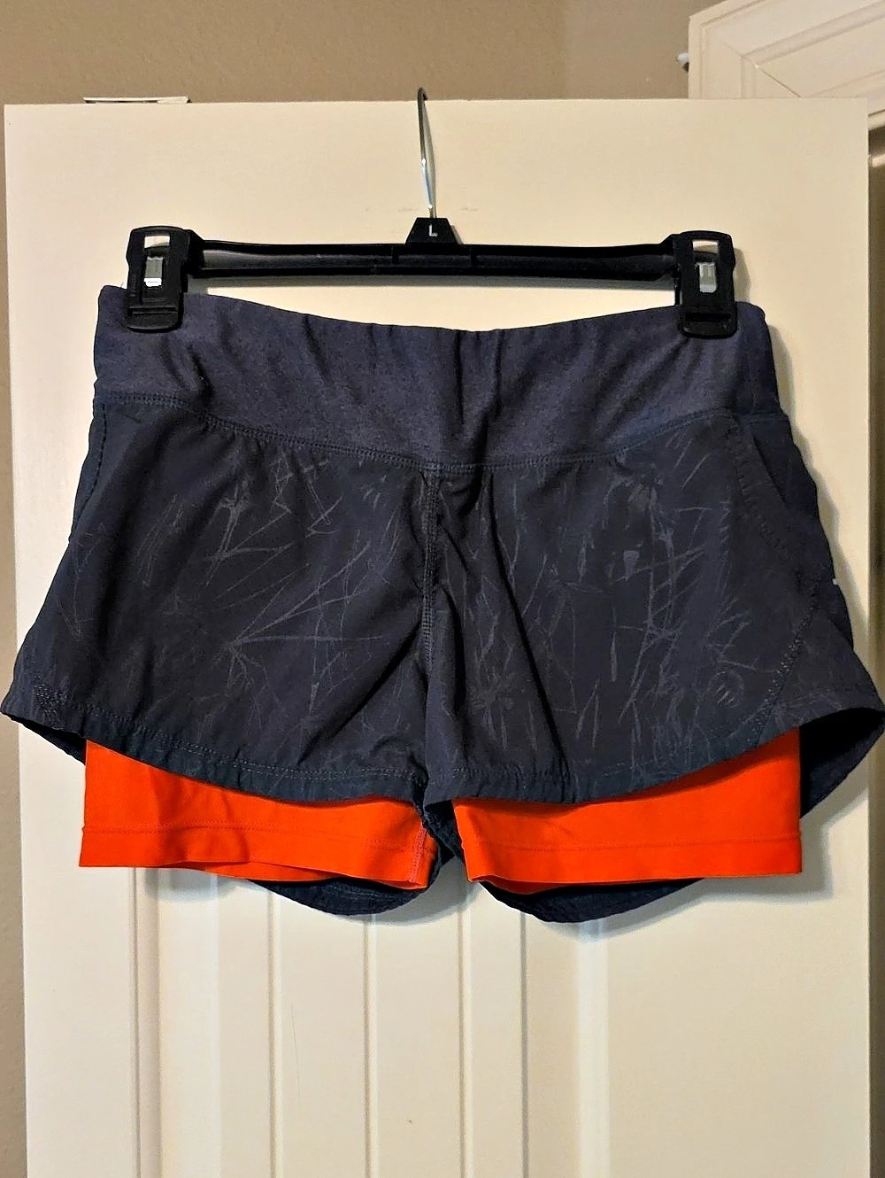 MPG Women's Athletic Running Shorts Black & Orange Size XS